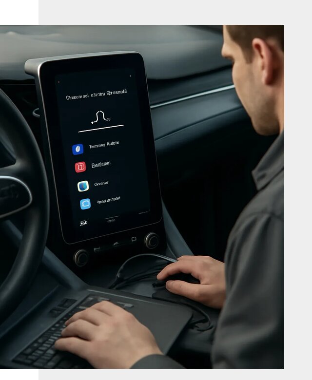 Установка приложений Lynk Co на автомобиль в Мирном